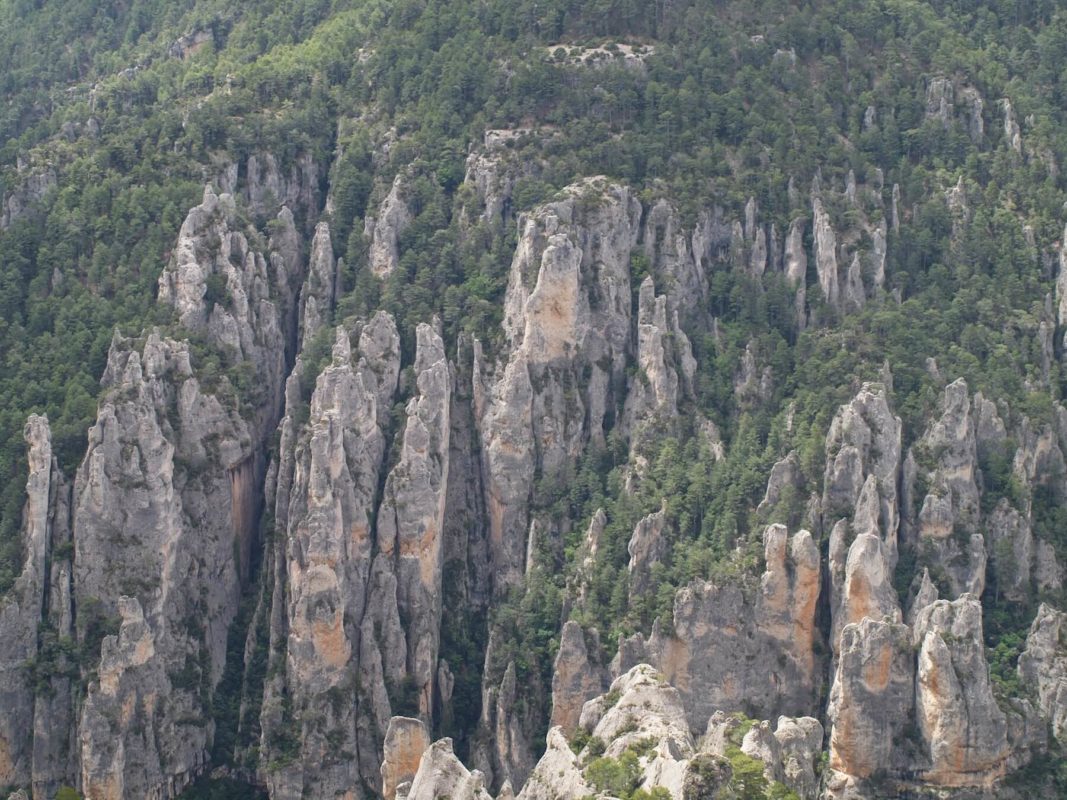 Steep cliffs deep gorge